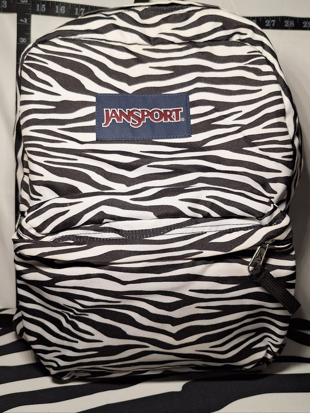 Jansport Backpack Zebra Black White
